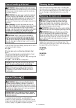 Preview for 18 page of Makita DUR192L Instruction Manual