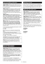 Preview for 18 page of Makita DUR192LZ Instruction Manual