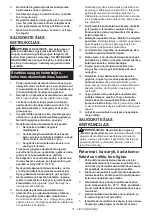 Предварительный просмотр 71 страницы Makita DUR193 Instruction Manual