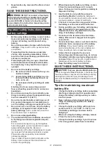 Preview for 12 page of Makita DUR193RF Instruction Manual