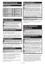 Preview for 82 page of Makita DUR193RF Instruction Manual