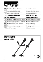 Preview for 1 page of Makita DUR362L Instruction Manual