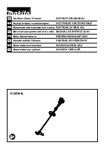 Makita DUR364L Instruction Manual предпросмотр