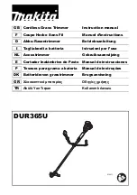 Makita DUR365UZ Instruction Manual предпросмотр
