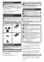 Preview for 22 page of Makita DUR368L Instruction Manual