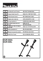 Makita DUR369A Instruction Manual предпросмотр