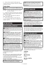 Preview for 17 page of Makita DUR369N Instruction Manual