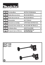 Preview for 1 page of Makita DUT130 Instruction Manual