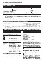 Preview for 34 page of Makita DUT130 Instruction Manual