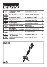 Preview for 1 page of Makita DUX18ZX1NX Instruction Manual