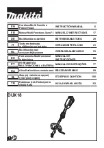 Предварительный просмотр 1 страницы Makita DUX18ZX1NX Instruction Manual