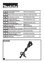 Preview for 1 page of Makita DUX60Z Instruction Manual