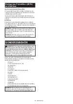 Preview for 45 page of Makita DVC152L Instruction Manual