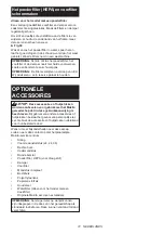 Preview for 72 page of Makita DVC152L Instruction Manual