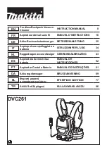 Makita DVC261 Instruction Manual предпросмотр