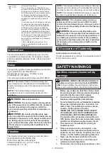 Preview for 3 page of Makita DVC261ZX12 Instruction Manual