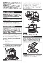 Preview for 15 page of Makita DVC261ZX12 Instruction Manual