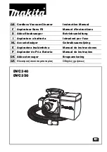 Makita DVC350Z Instruction Manual предпросмотр