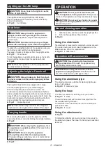 Preview for 15 page of Makita DVC560 Instruction Manual