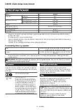 Preview for 77 page of Makita DVC660 Instruction Manual