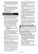 Предварительный просмотр 110 страницы Makita DVC665 Instruction Manual