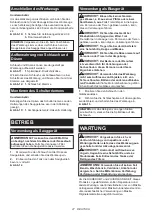 Preview for 27 page of Makita DVC750LZX3 Instruction Manual