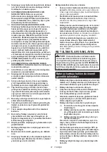 Предварительный просмотр 81 страницы Makita DVC862L Instruction Manual