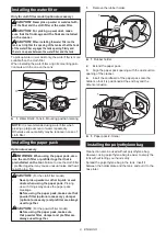 Предварительный просмотр 9 страницы Makita DVC863LZ Instruction Manual