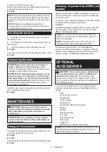 Preview for 17 page of Makita DVC864L Instruction Manual