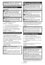 Preview for 42 page of Makita DVC864L Instruction Manual