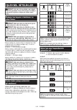 Preview for 124 page of Makita DVC864L Instruction Manual