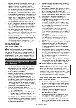 Предварительный просмотр 44 страницы Makita DVC865L Instruction Manual