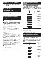 Preview for 10 page of Makita DVC866L Instruction Manual