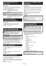 Preview for 75 page of Makita DVC866L Instruction Manual