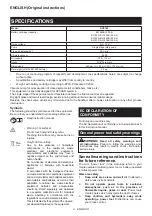 Preview for 4 page of Makita DVP180Z Instruction Manual