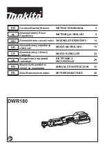 Preview for 1 page of Makita DWR180RA Instruction Manual