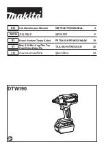 Preview for 1 page of Makita DWT190 Instruction Manual