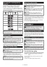 Preview for 8 page of Makita DWT190 Instruction Manual