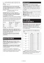 Preview for 9 page of Makita DWT310 Instruction Manual