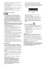 Preview for 194 page of Makita EA3202S Original Instruction Manual