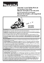 Preview for 1 page of Makita EA3500S Operator'S And Safety Manual