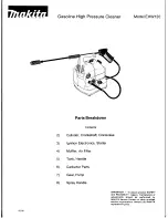 Preview for 1 page of Makita EHW120 Parts Breakdown