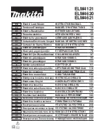 Preview for 1 page of Makita ELM4121 Instruction Manual