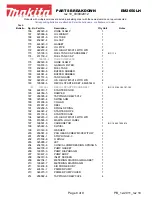 Preview for 8 page of Makita EM2650LH Parts Breakdown