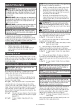 Preview for 14 page of Makita EM407MP Original Instruction Manual