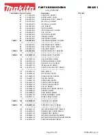 Preview for 15 page of Makita EM4251 Parts Breakdown