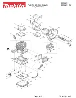 Preview for 3 page of Makita EM4251CA Parts Breakdown