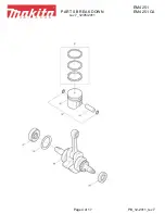 Preview for 4 page of Makita EM4251CA Parts Breakdown