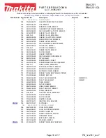 Preview for 16 page of Makita EM4251CA Parts Breakdown