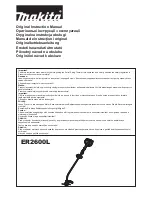 Makita ER2600L Original Instruction Manual предпросмотр